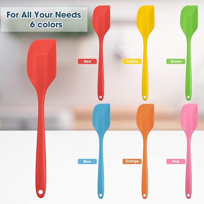 Irenare 36 Pcs Mini Silicone Spatulas Bulk 8.3 Inch Heat Resistant Scrapers - Image 3