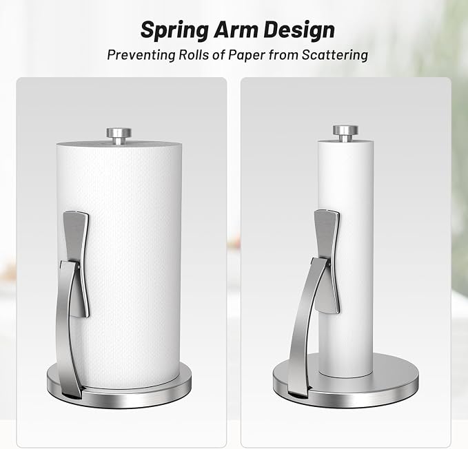 VEHHE Paper Towel Holder Countertop, Paper Towel Holder - Image 6
