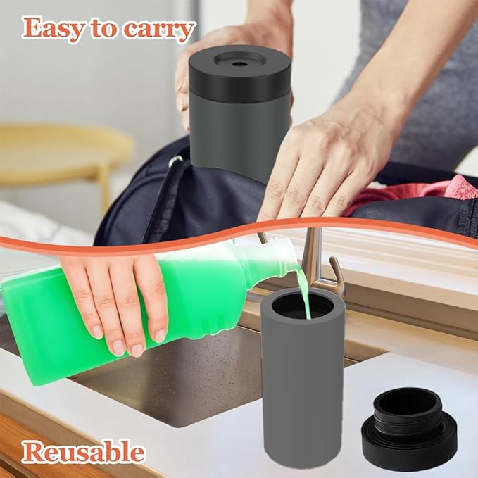 Silicone Dishwashing Soap Dispenser, Dish Soap Squeeze Bottle Silicone Divided - Image 3