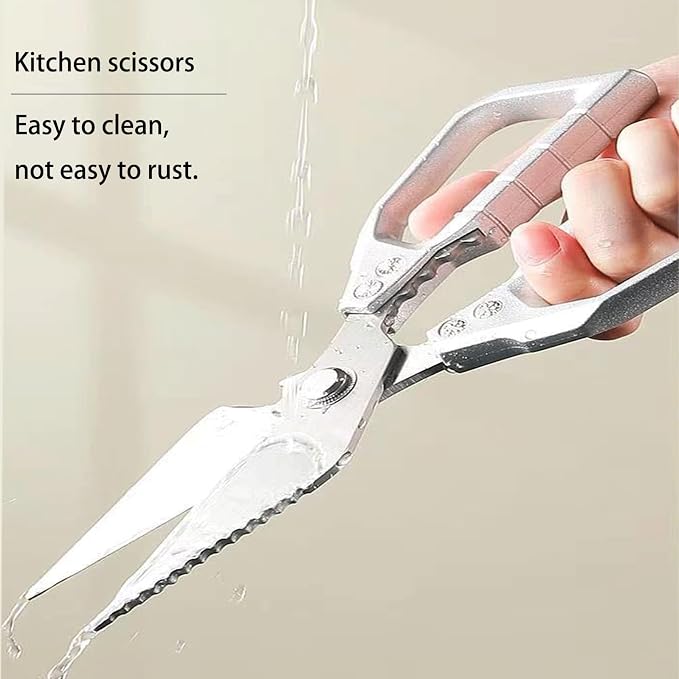 Scissors all Purpose, Stainless Steel Heavy Duty Kitchen Shears, Meat Scissors - Image 6
