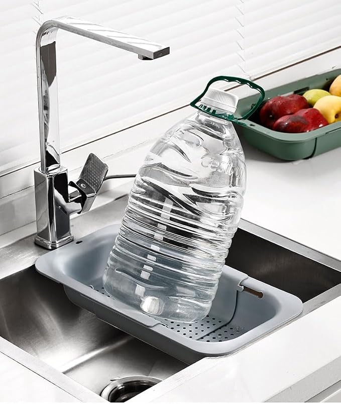 NIWWIN Collapsible Kitchen Colander Strainer, Expandable Over the Sink Colander - Image 6