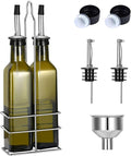 Glass Olive Oil Bottle - 250ml Second Generation Brown Oil & Vinegar Cruet - by Gusnilo