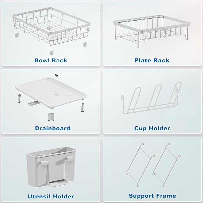GAOKASE Dish Drying Rack, Stainless Steel-Dish Rack, Dish Racks - Image 4