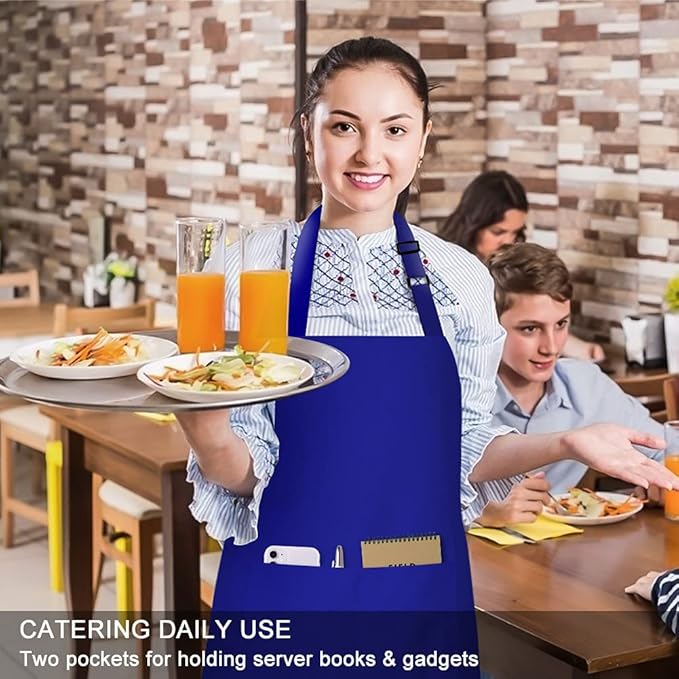 Jubatus 2 Pack 100% Cotton Aprons - Image 5