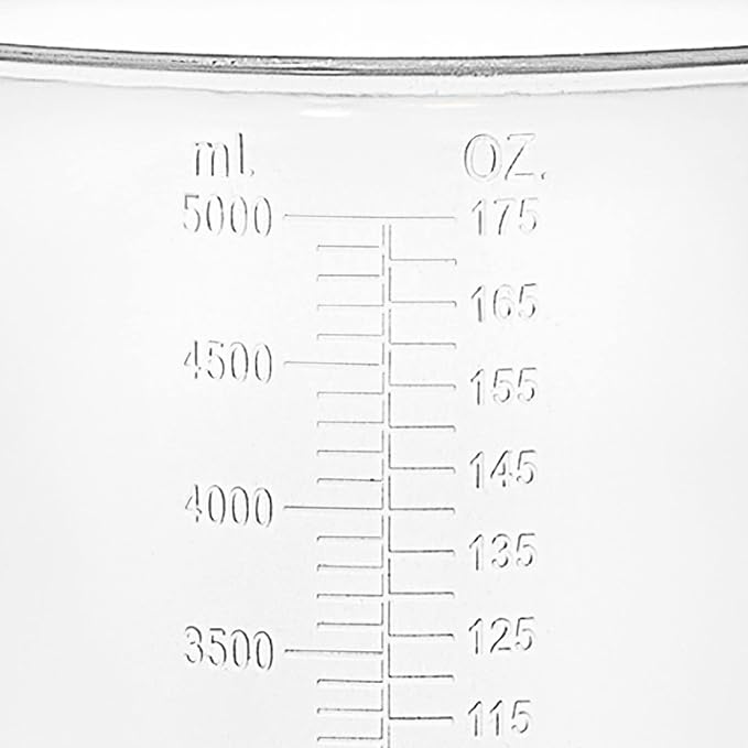 5 Liter Measuring Pitcher 3-Pack | 1.3 Gallon Shatterproof Plastic Large - Image 7