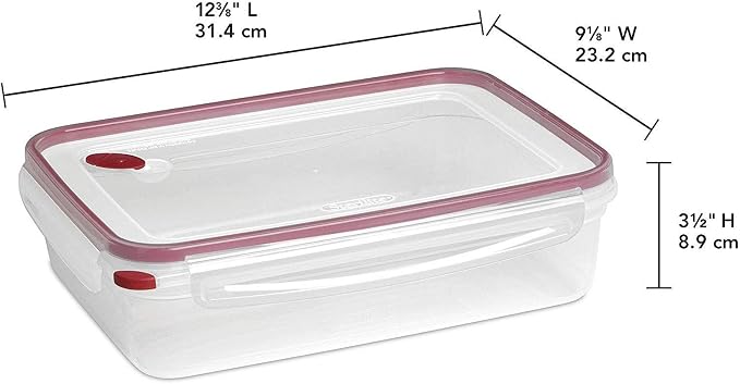 Sterilite Ultra-Seal 16 Cup Rectangle, Airtight Food Storage Container - Image 5