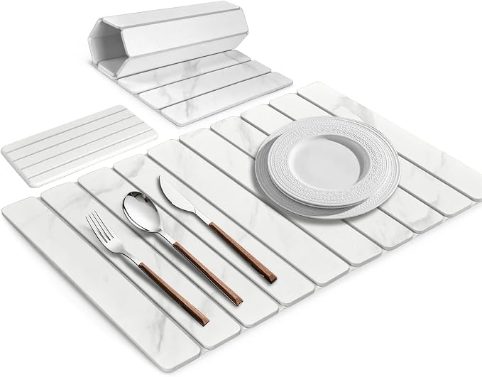 2 PCS Large Stone Dish Drying Mats by Unknown