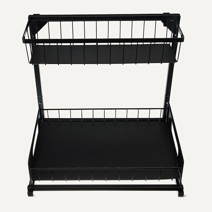 Amazon Basics L-Shape Under Sink Storage Pull Out Cabinet Organizer, - Image 4