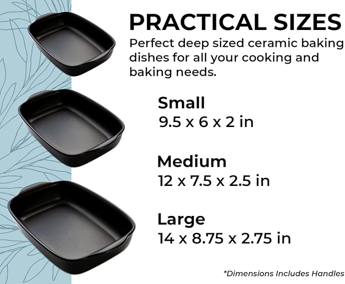 Saffron & Sage Casserole Dish Set of 3 - Image 7