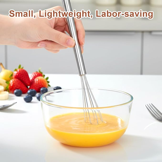 Ptwola 2 Pack Mini Whisk Small Whisks - Image 4