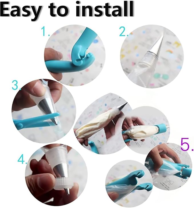 Cake Decorating Pen Tool Kit Pastry Bag DIY Cake Deco Tools Kit Pastry Icing - Image 7