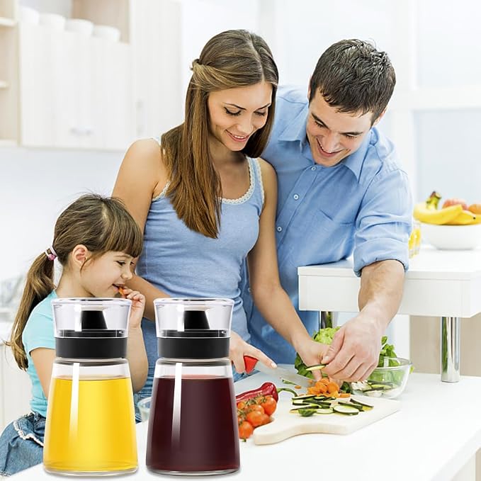 Outdoor Oil Dispenser Bottle for Camping, 160 ml/5.4 oz Glass Olive Oil and - Image 7