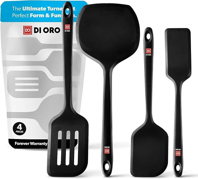 DI ORO Silicone Turner Spatula Set by DIORO