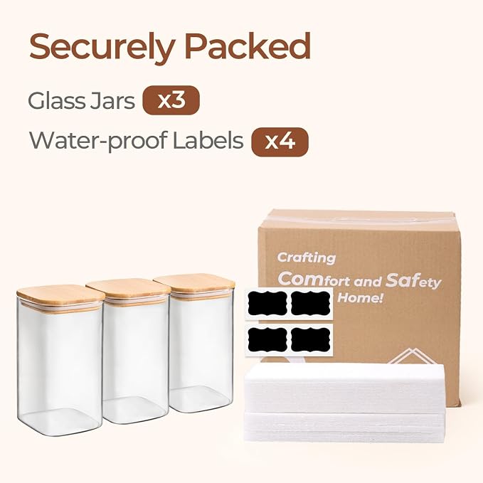 ComSaf 1.4 Qt Glass Storage Containers - Image 8
