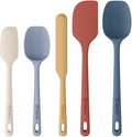 ChefAide 5 Pieces Silicone Spatula Set, Food Grade Rubber Spatula, Upgrade by ChefAide