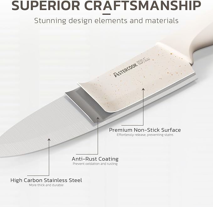 Astercook Knife Set, 15 Pieces Kitchen Knife Set - Image 6
