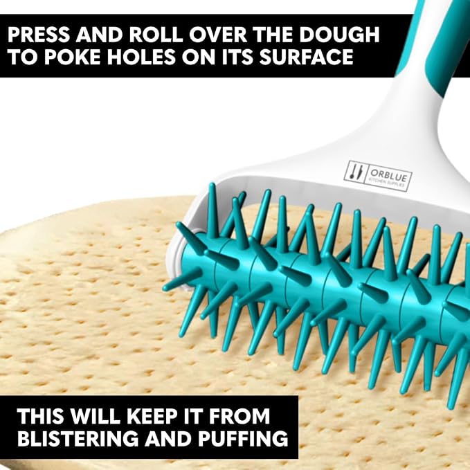 Orblue Pizza Dough Docker, Pastry Roller - Image 2