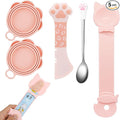 5 PCS Cat Food Can Covers Lids Set, Silicone Pet Food Can Lids by Unknown