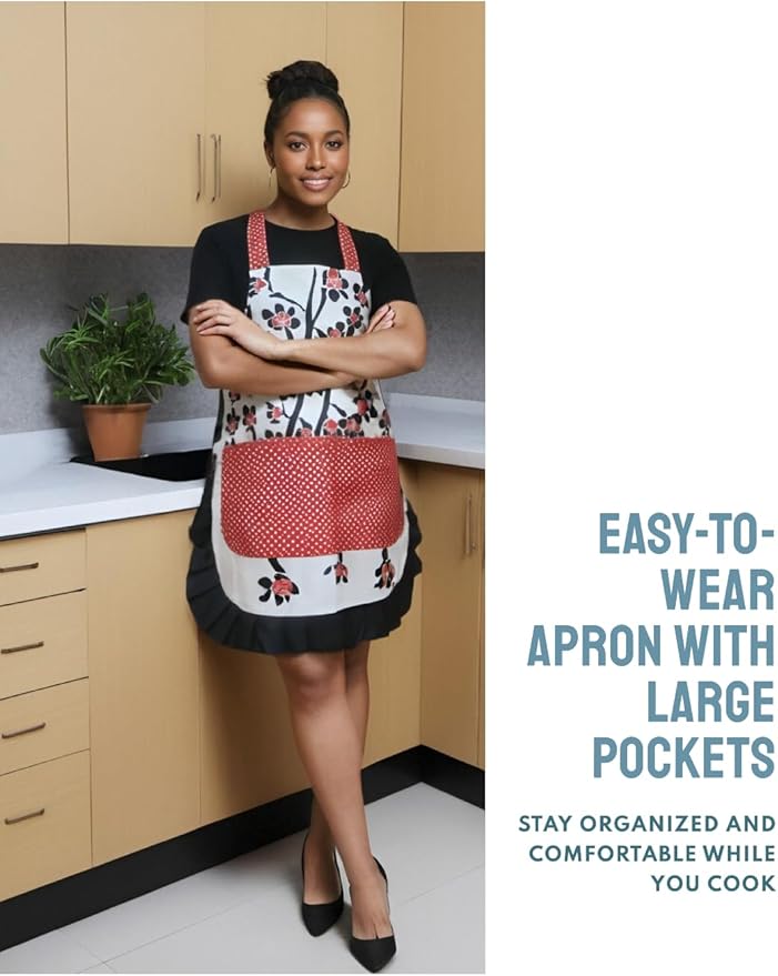 Lovely Flower Pattern Retro Aprons - Image 3