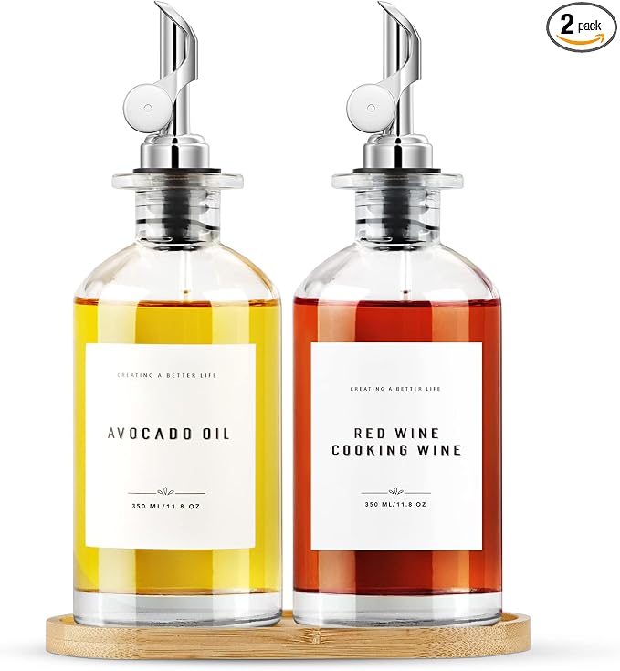 Olive Oil Dispenser Bottle Set by GIXSEGIE