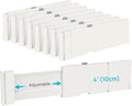 Vtopmart Drawer Dividers for Clothes 8 Pack, Adjustable 4" High Expandable from by Vtopmart