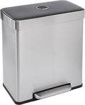 Amazon Basics Dual Compartment Recycling Trash Can by AmazonBasics