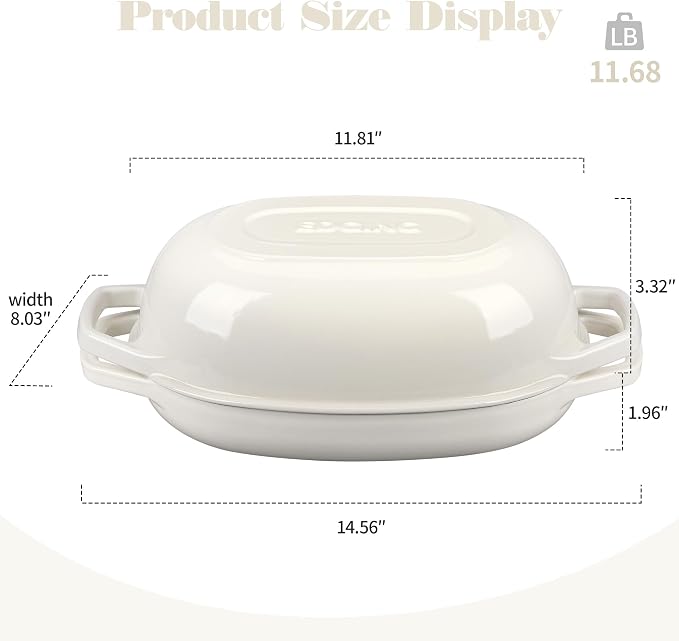 EDGING CASTING Enameled Cast Iron Oval Dutch Oven Pot - Image 2