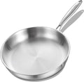 DELARLO Triply Stainless Steel Pan 8 Inch Frying pan, Induction Skillet by DELARLOCOOKWARE