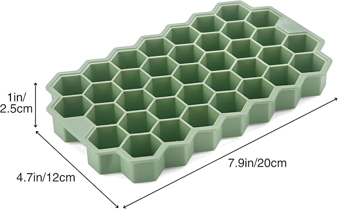 2 Pack Small Silicone Ice Cube Trays - Image 7