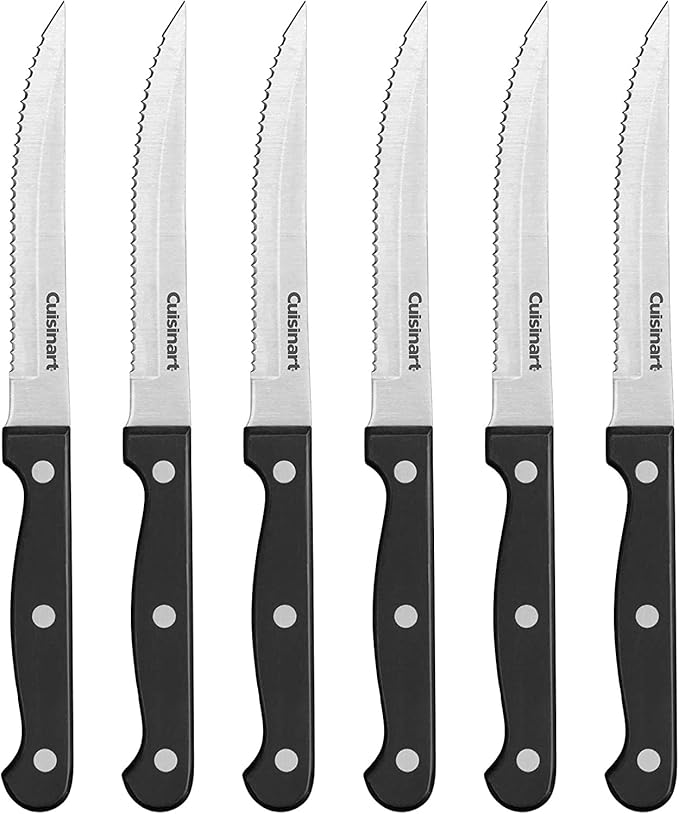 Cuisinart Knife Set, Lightweight, Stainless Steel & Durable, C77TR-6PSK by Cuisinart