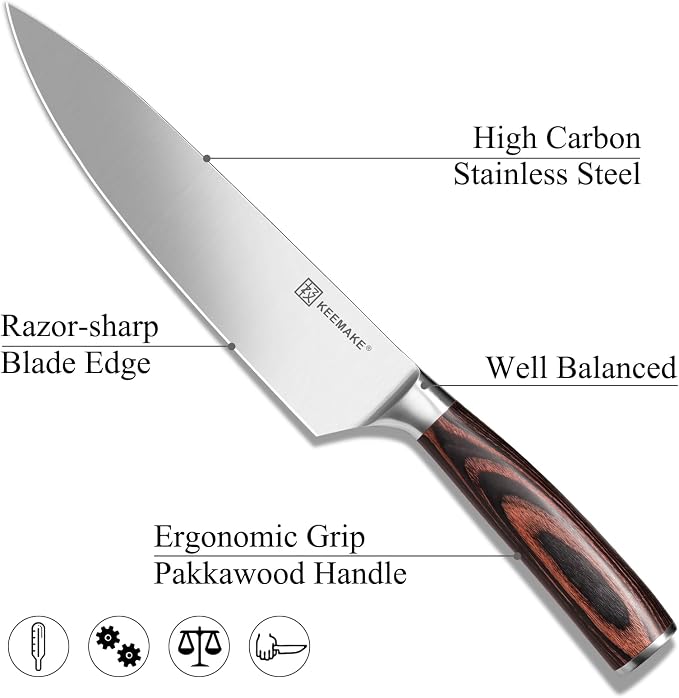 KEEMAKE Chef Knife 8 inch - Image 7