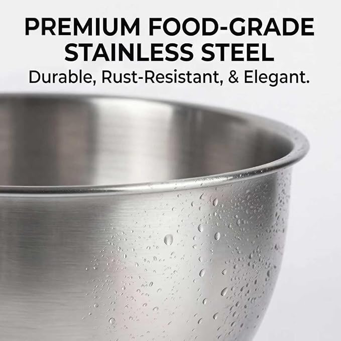 KITEISCAT Stainless Steel Mixing Bowls - Image 3