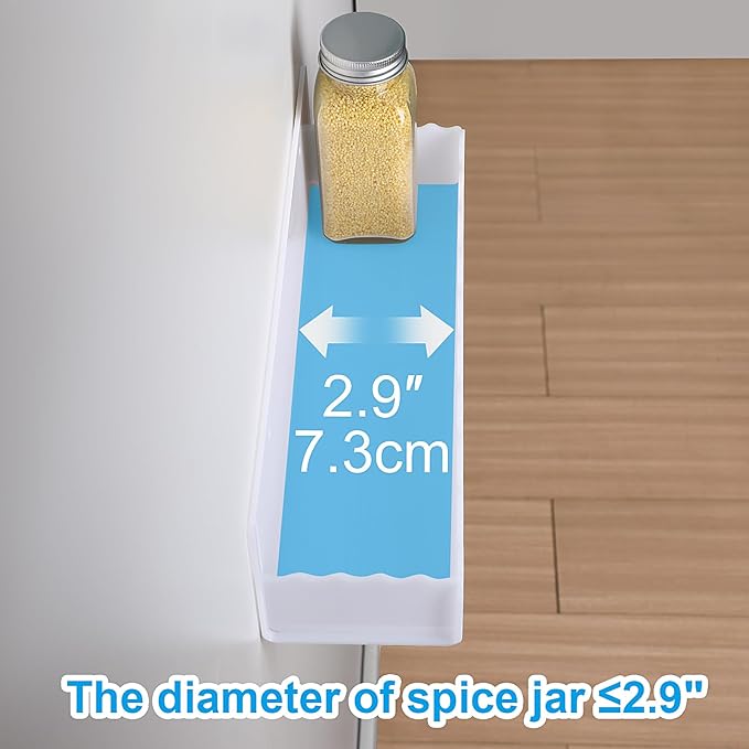 12 inch Spice Rack Wall Mounted, 4 Pack Spice Organizer Shelf - Image 4