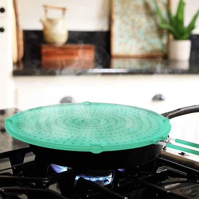 Splatter Screen for Frying Pan, Grease Splatter Guard, Heat-Resistant Splatter - Image 6