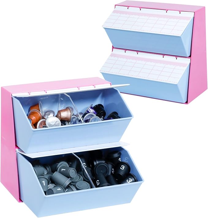 Coffee Bar Organizer with Lid, Vintage Coffee Station Storage Holder - Image 7
