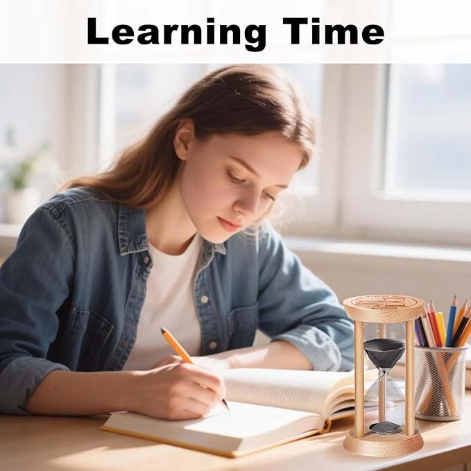 10 Minute Hourglass, 10 Min Wooden Sand Timer, Wood Sand Watch, Ten Minute Mini - Image 7