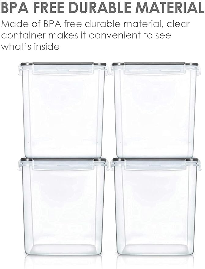 Vtopmart Food Storage Containers 2.5L / 84.5oz, 4 Pieces BPA Free Plastic - Image 5