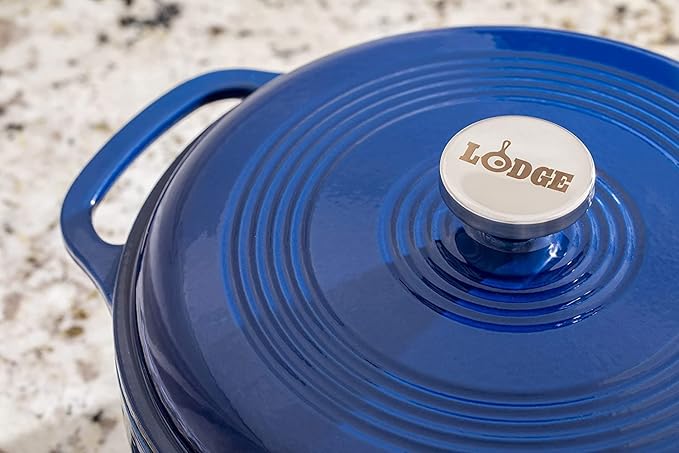 Lodge 3 Quart Enameled Cast Iron Dutch Oven - Image 4