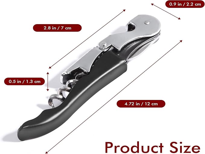 Kit-Home Professional Waiter Corkscrew Wine Openers Set, Upgraded - Image 7