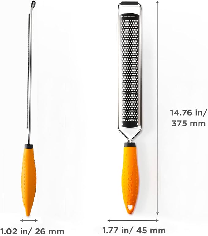 Deiss PRO Lemon Zester & Heavy Duty Cheese Grater & Vegetable Grater - Image 2
