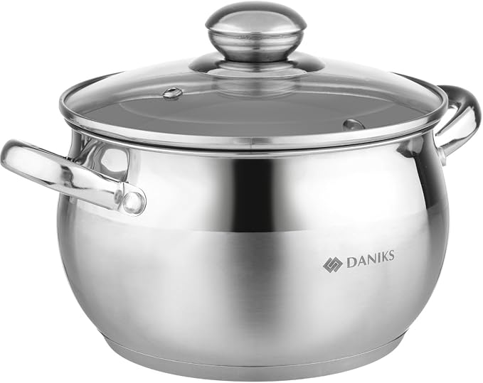 Daniks Classic 3 Quart Stainless Steel Stock Pot by Daniks