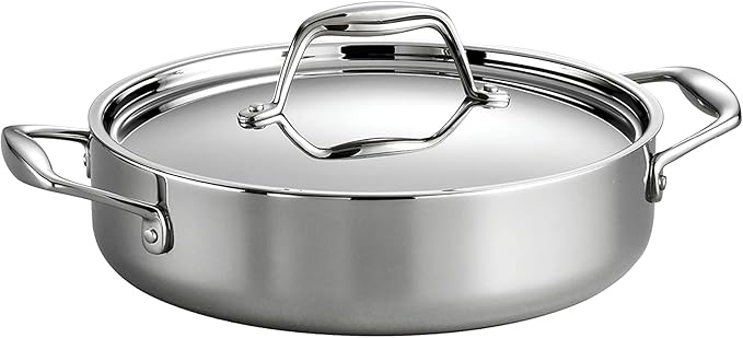 Tramontina Signature Tri-Ply Clad Stainless Steel 3-Quart Braiser Pan by Tramontina