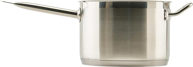Winco Heavy-Duty Stainless Steel Sauce Pan - Image 3