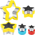 Nifogo Star Cookie Cutters 5 Pcs, Mini Small Large Sizes Stainless Steel by Nifogo