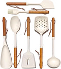 White Silicone Cooking Utensils Set, Kitchen Utensils Set 7 Pcs by Unknown
