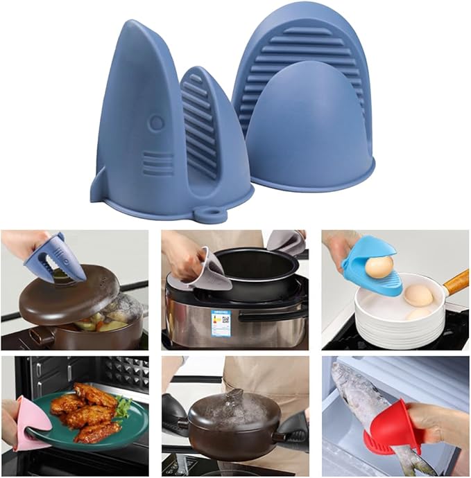 Silicone Oven Mitts Heat Resistant, Silicone Potholders - Image 2