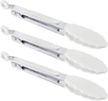 7 inch Cooking Tongs, MSY BIGSUNNY Set of 3 Mini Kitchen Tongs Silicone Serving by MSYBIGSUNNY