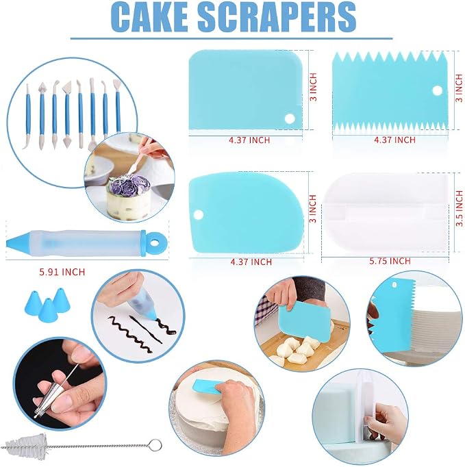 Cake Decorating Kit Cake Decorating Supplies, 66 Icing Piping Nozzles, Cake - Image 6