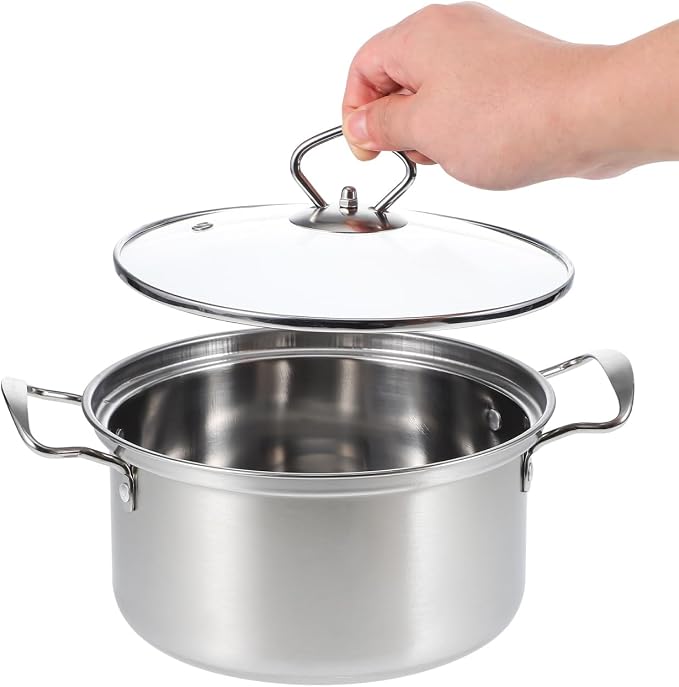 Kichvoe 5 Sets Stainless Steel Stock Pots Set - Image 6