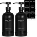 Black Glass Soap Dispenser by RYTOXILOBrightenUpYourHome